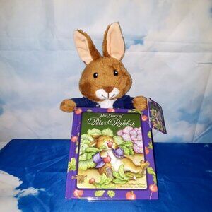 NEW Kohl's Cares Story of Peter Rabbit 11" Stuffed Bunny Plush & Story Book